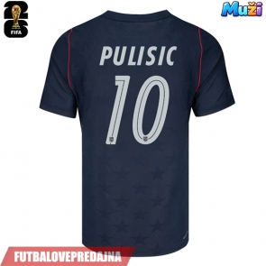 Lacne Muži Futbalové dres Spojené štáty Christian Pulisic #10 MS 2026 Krátky Rukáv - Preč